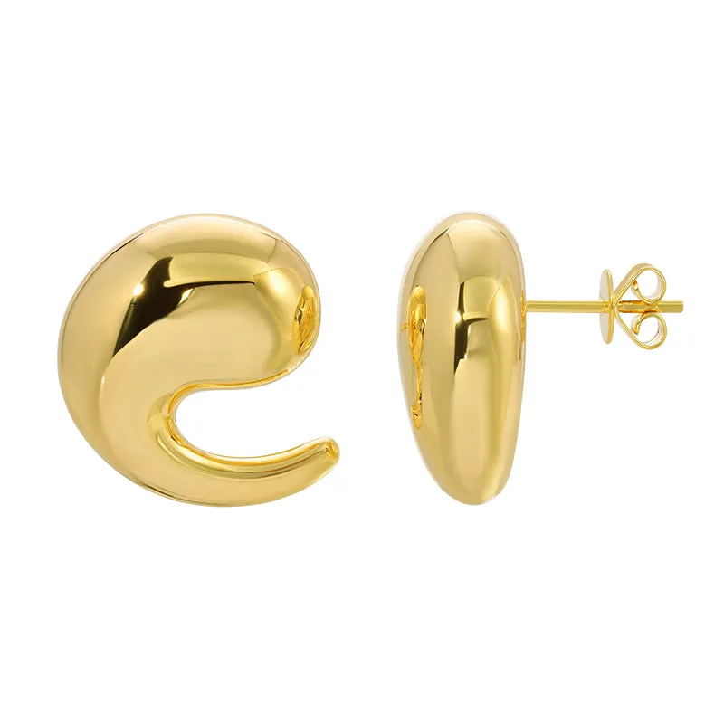 Mini Asterisk Stud Earrings Light Weight Gold