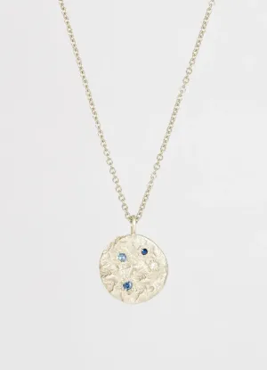 Mixed Sapphire & Diamond Medium Flux Pendant