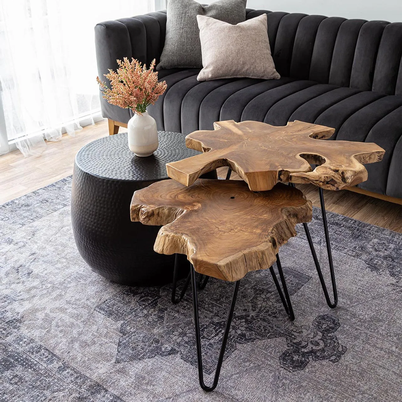 Natura Hairpin End Table