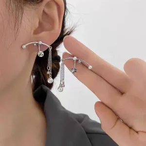 Niche Design Light Luxury Tassel Earrings