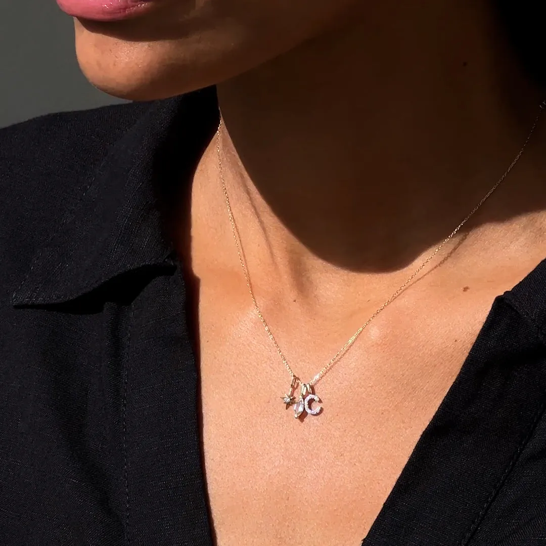 Opal Charm 14k Gold