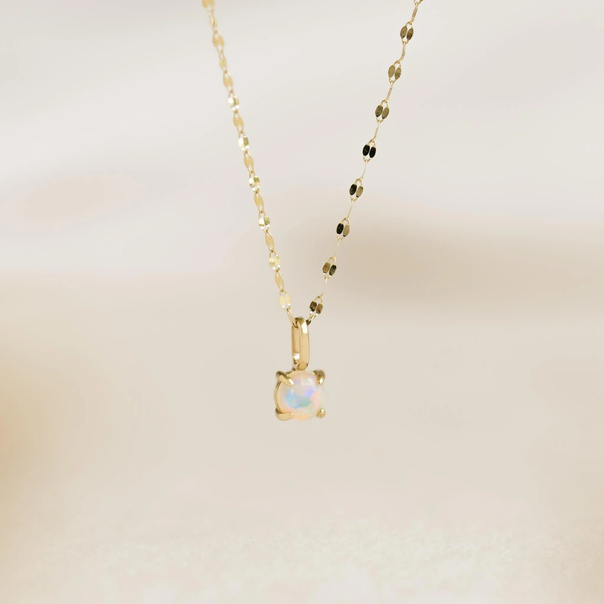 Opal Charm 14k Gold