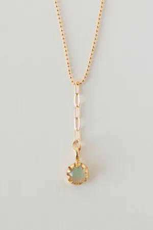 Opal Moon Bloom Necklace