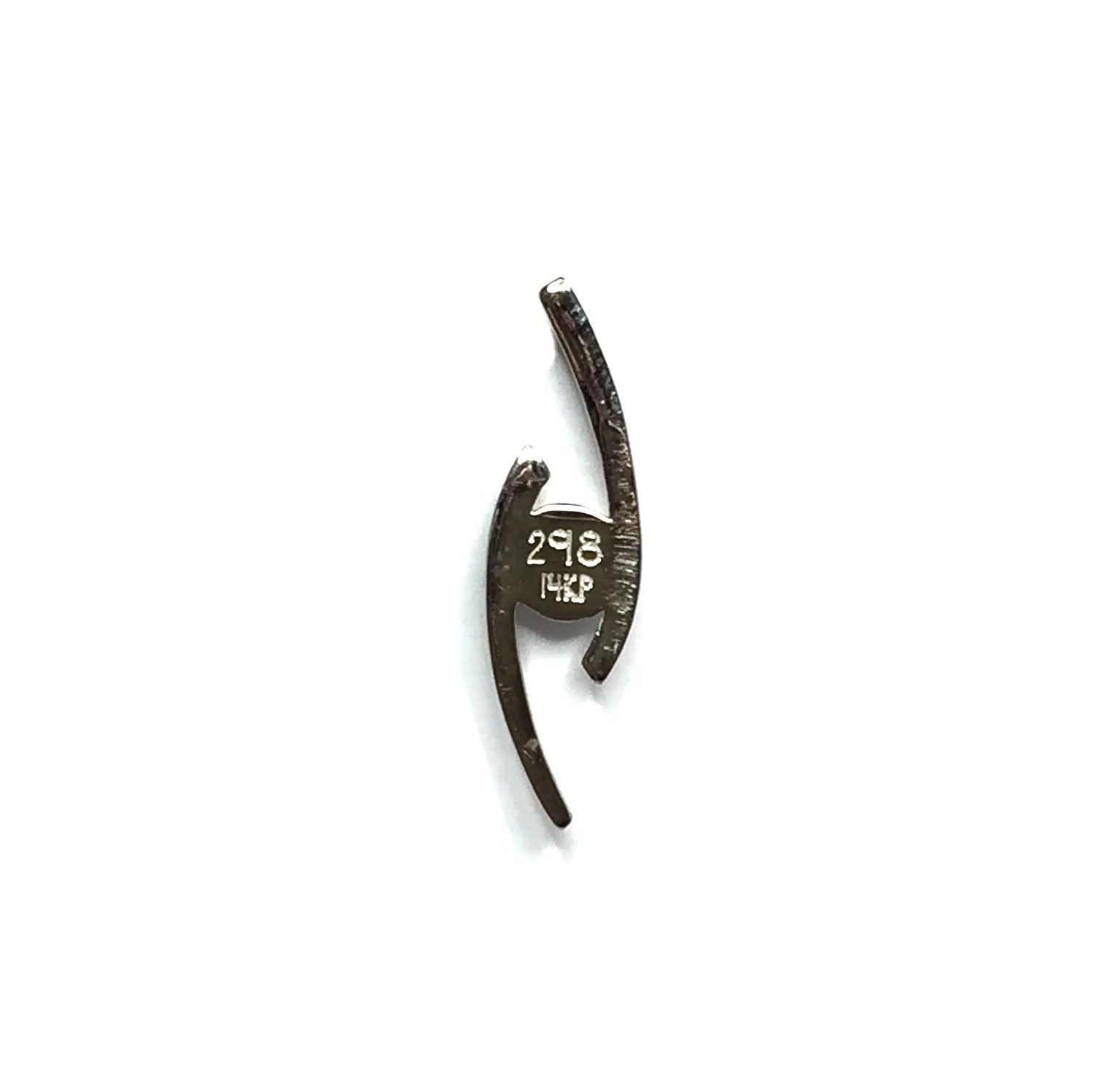 Opal Pendant Round Inlay Double Curved Bar Design