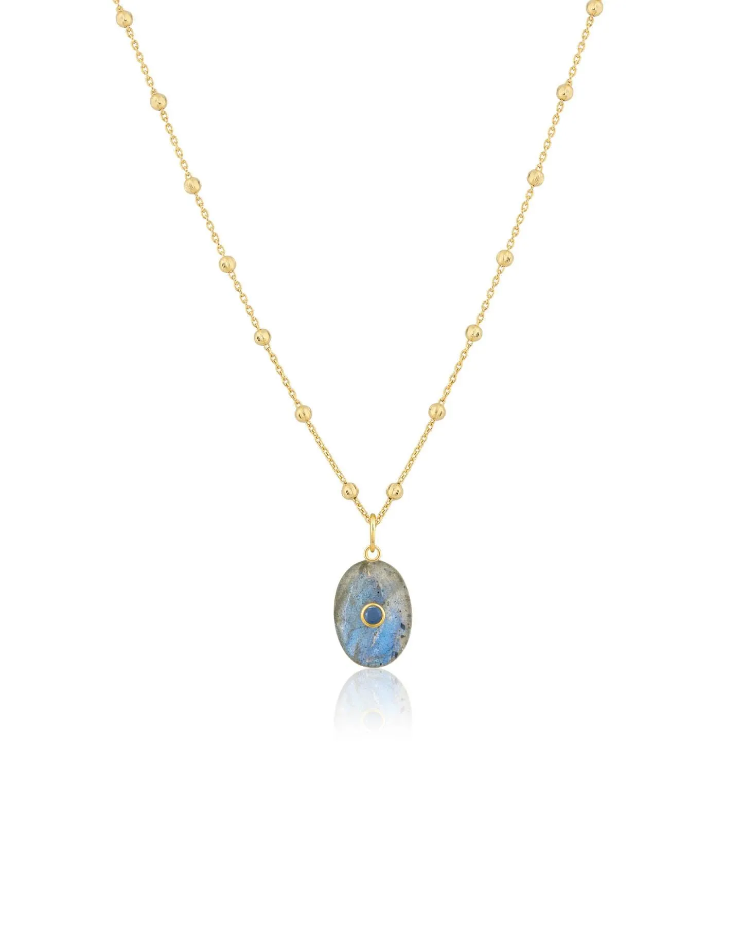 Oval Labradorite Necklace