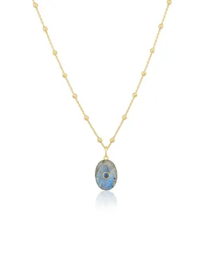 Oval Labradorite Necklace