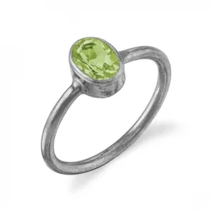 Oval Peridot Ring