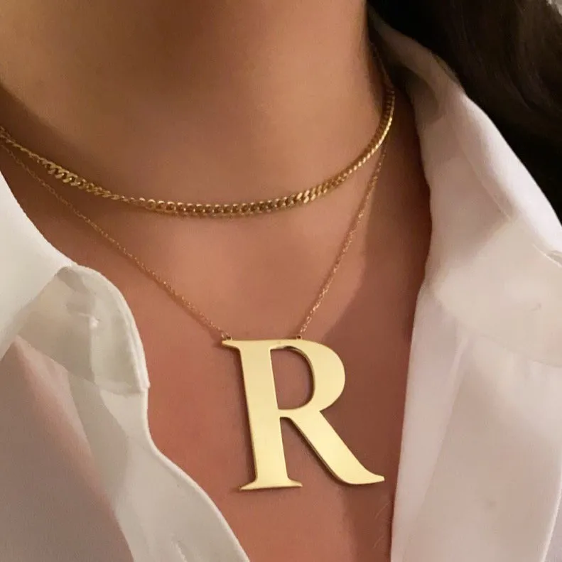 Oversized Initial Necklace