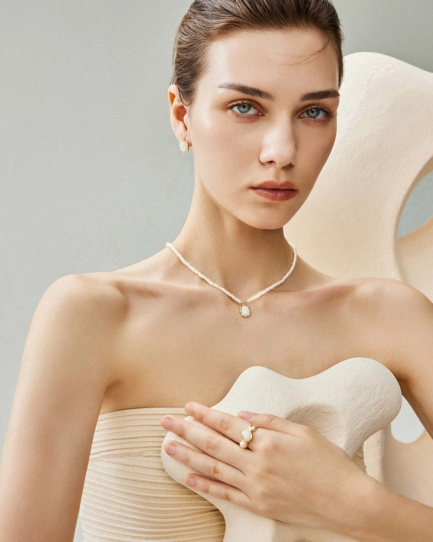 Palette Opal Pearl Necklace
