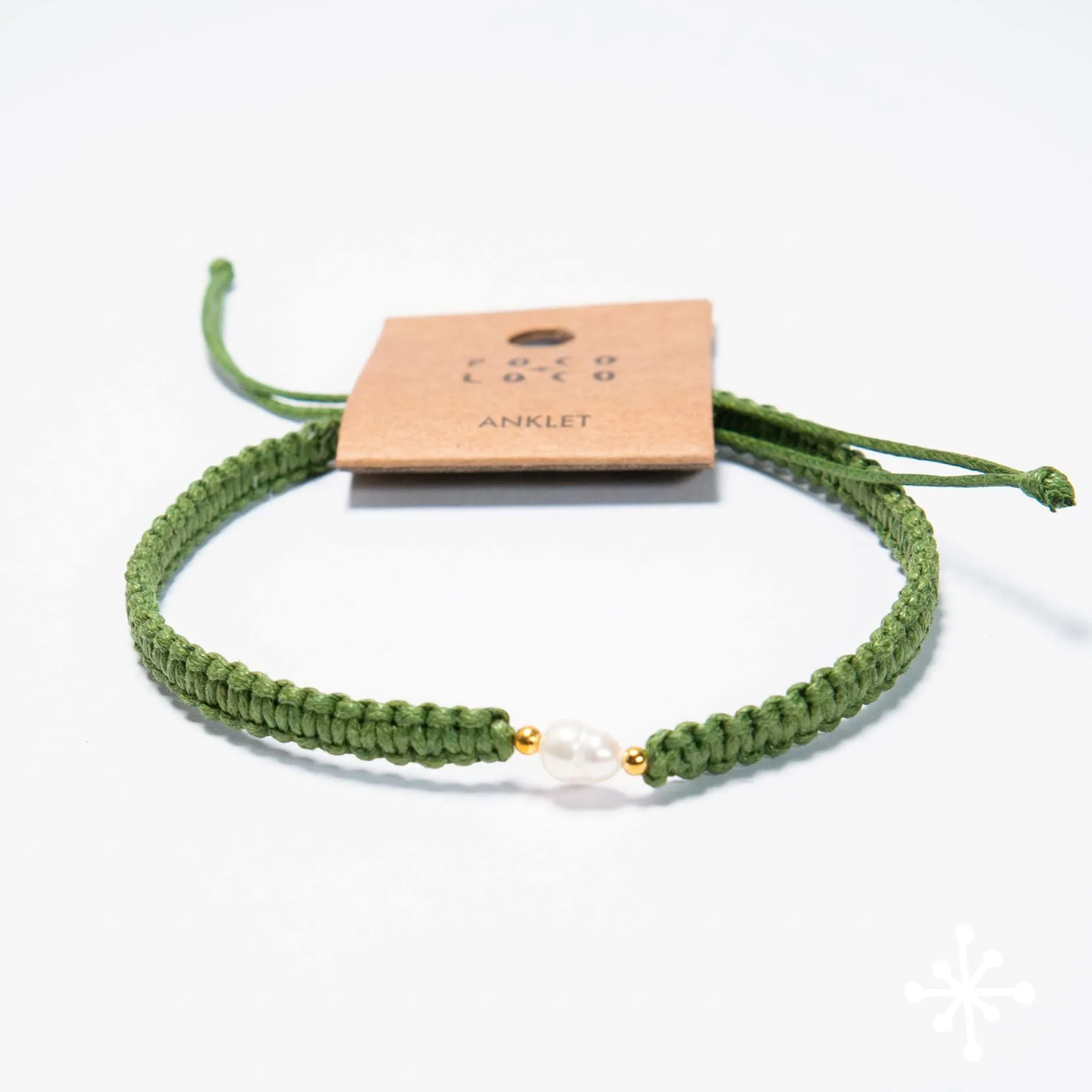 Pearl Anklet Macrame