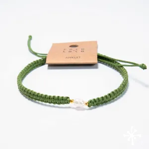 Pearl Anklet Macrame