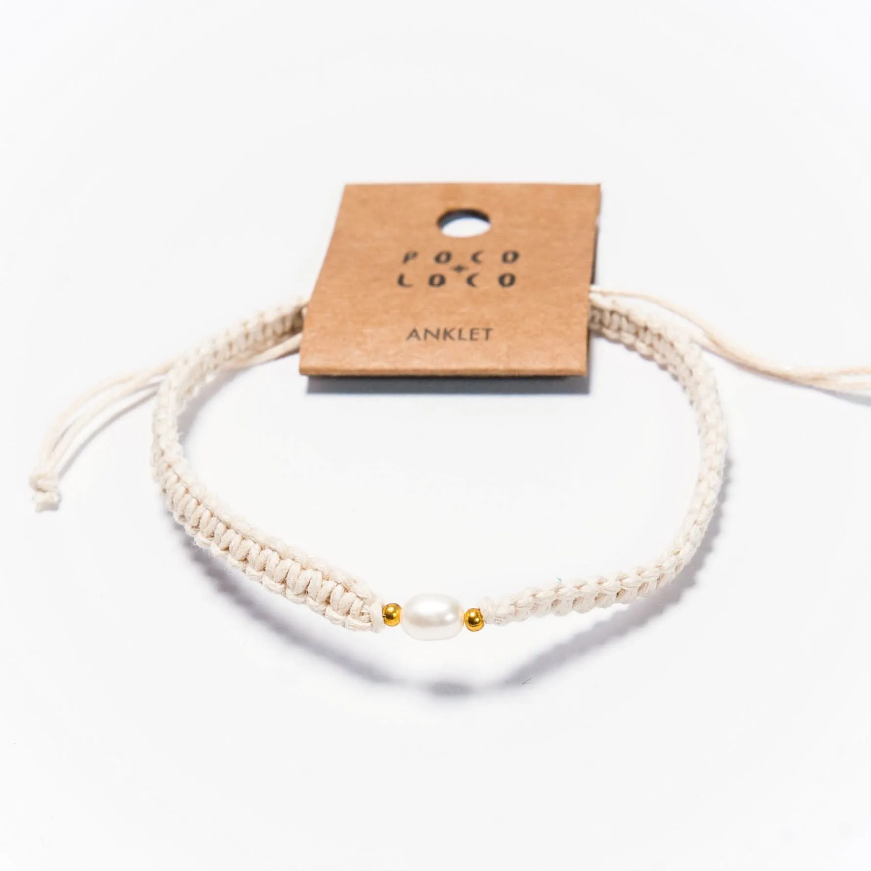 Pearl Anklet Macrame