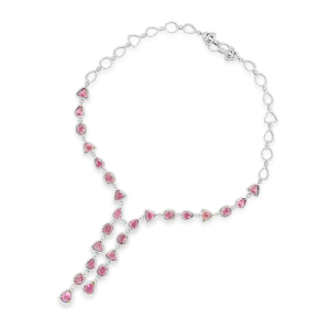 Pink Sapphire & Diamond Necklace