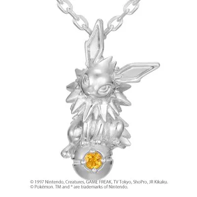 [Pokémon]Jolteon & Pokéball necklace platinium