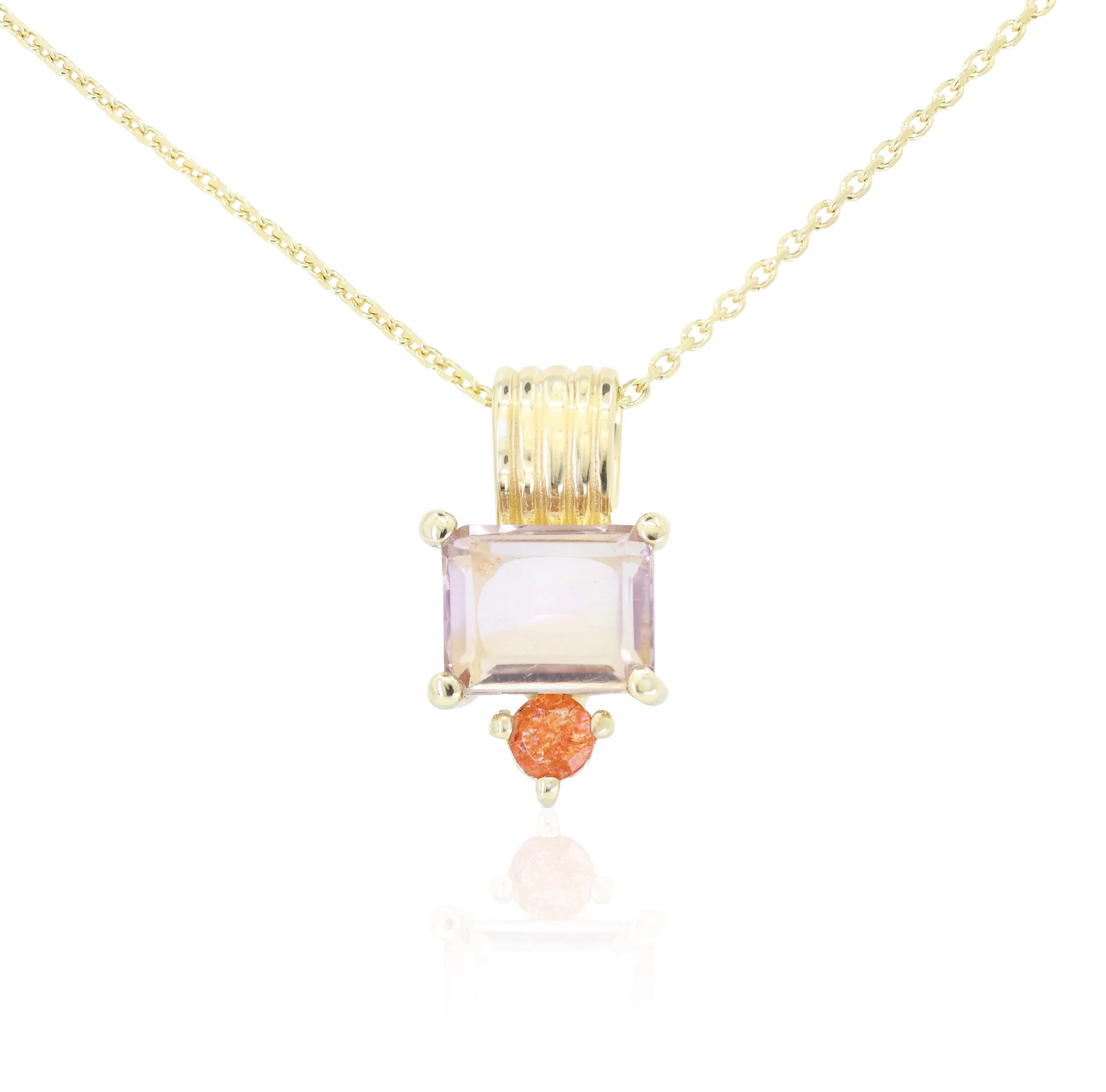 Priya Ametrine Gold Necklace