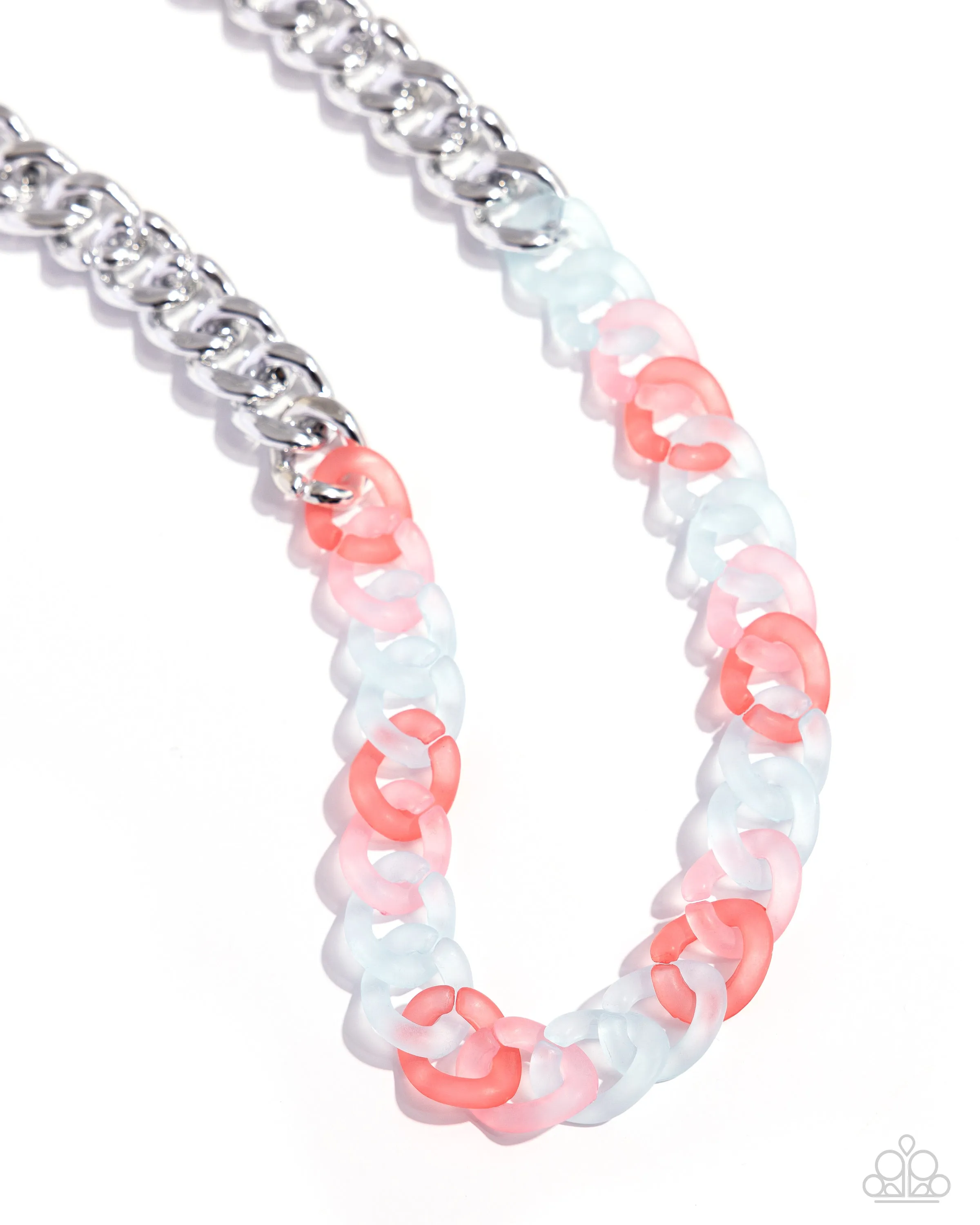 Rainbow Ragtime - Blue Necklace - Paparazzi Accessories