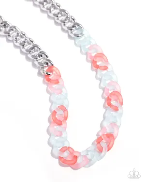 Rainbow Ragtime - Blue Necklace - Paparazzi Accessories