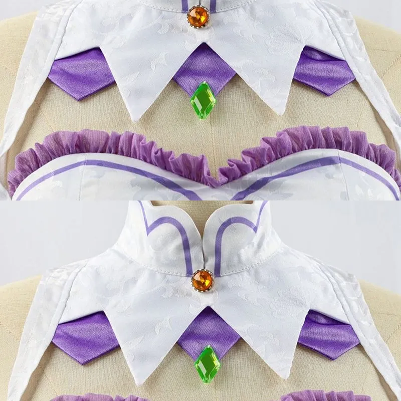 Re: Zero Starting Life In Another World Emilia Cosplay Costume B Edition