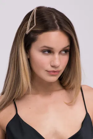 Rhinestone Triangle Barrette