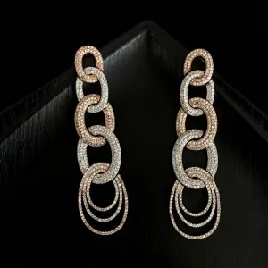 Rose Gold Zircon/AD Earring 2015-6080