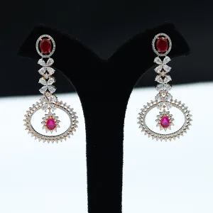 Rose Gold Zircon/AD Earring 5487-69