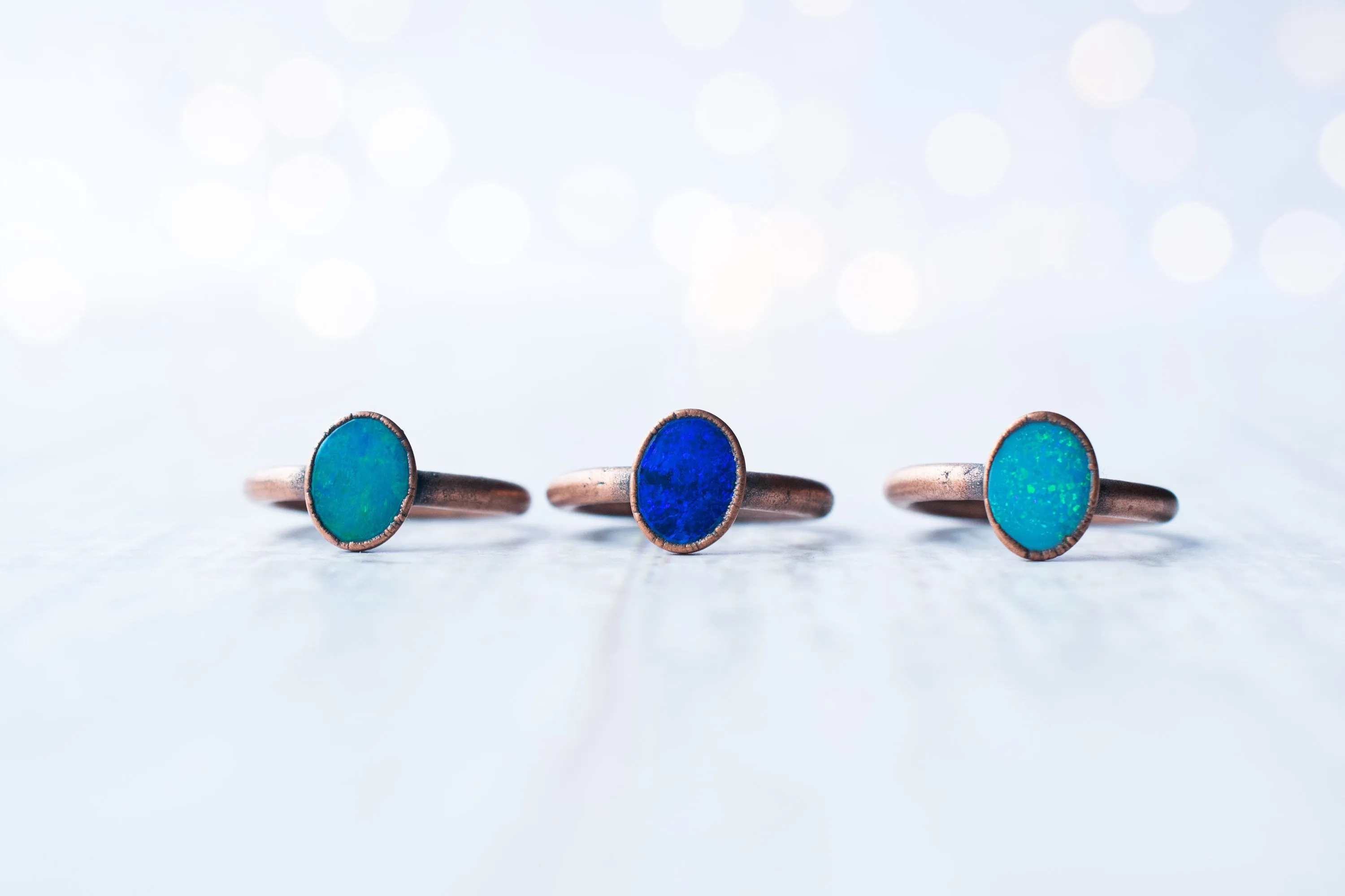 SALE Opal ring | Stacking birthstone ring