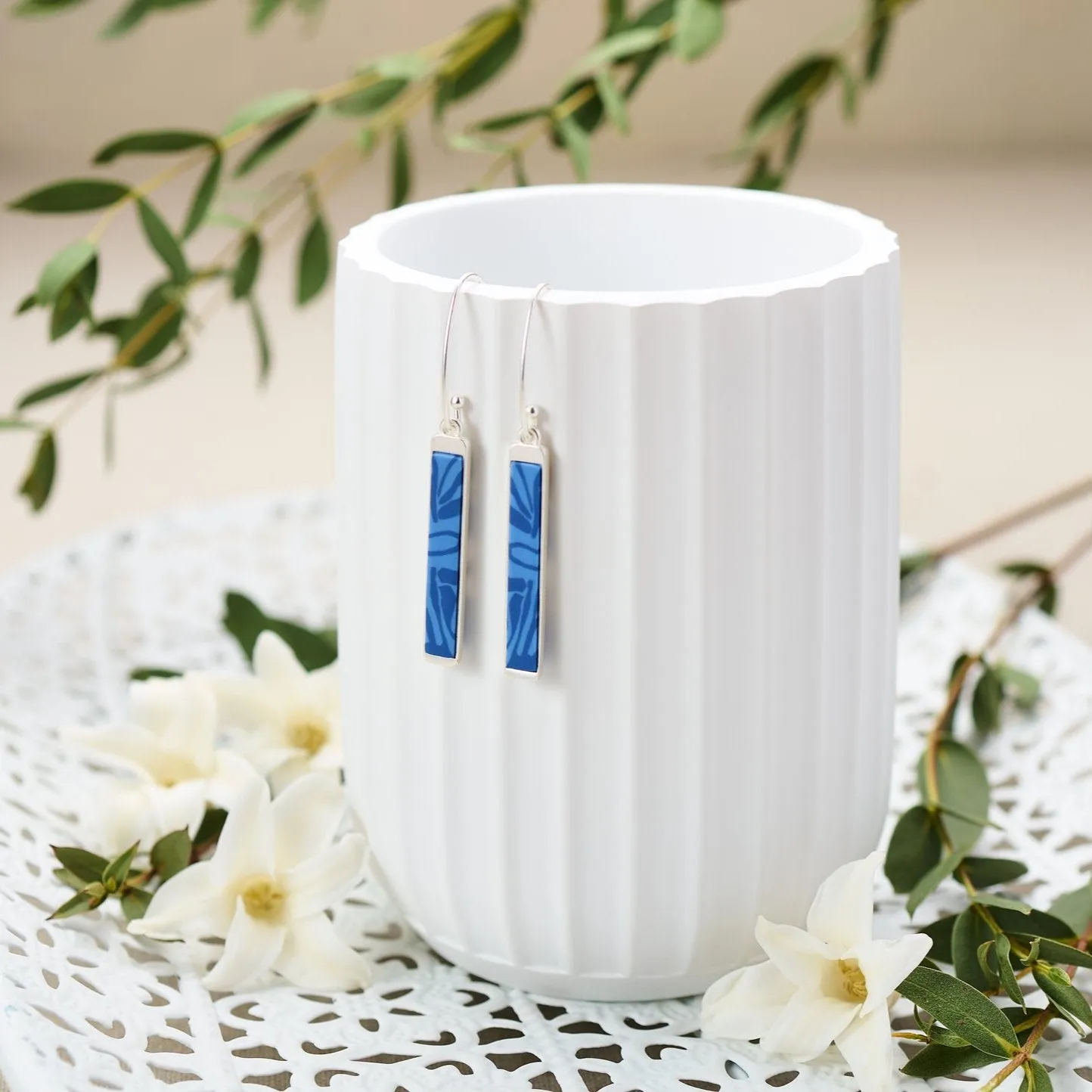 Santorini Reversible Mini Bar Earrings