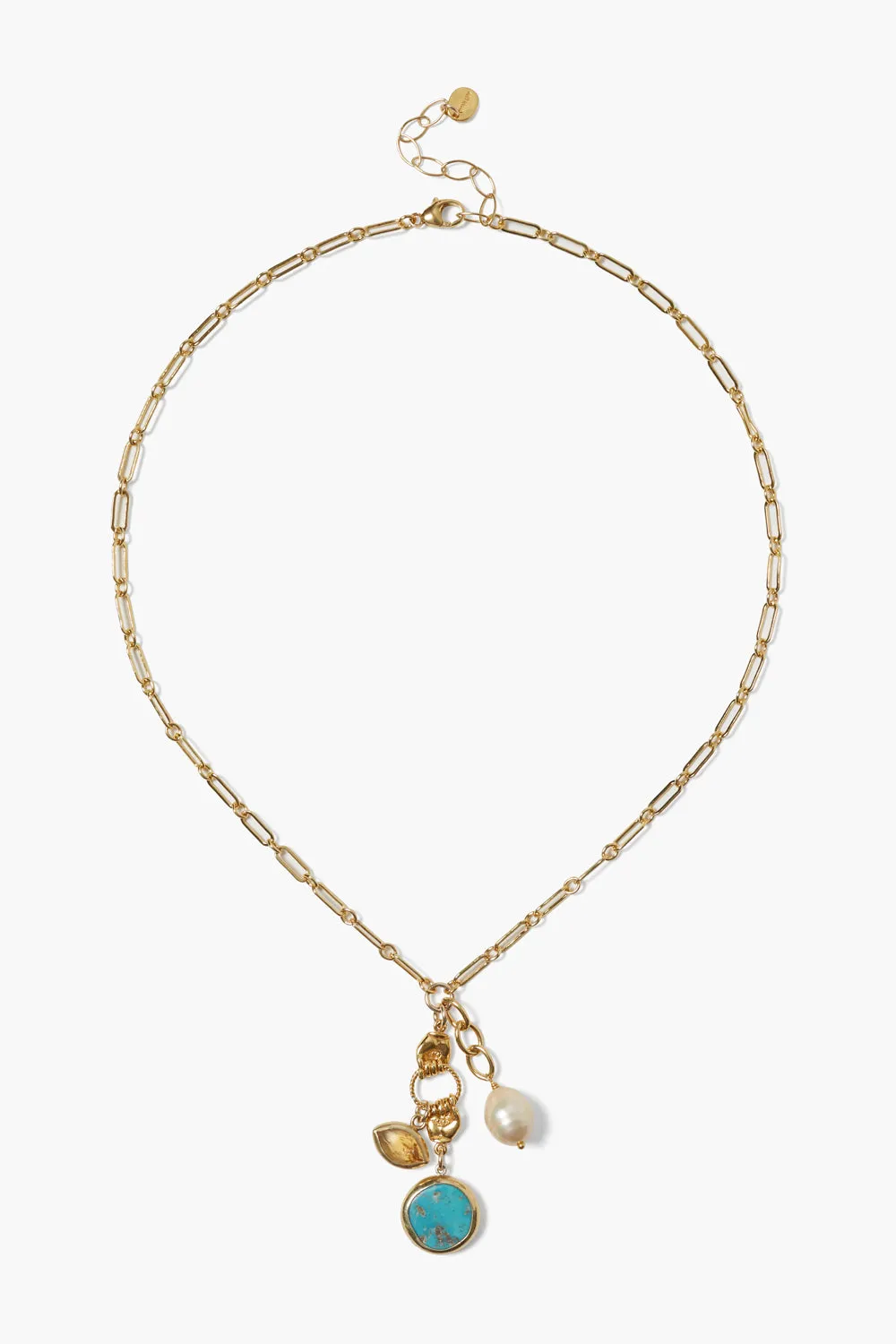 Sardinia Charm Necklace Turquoise