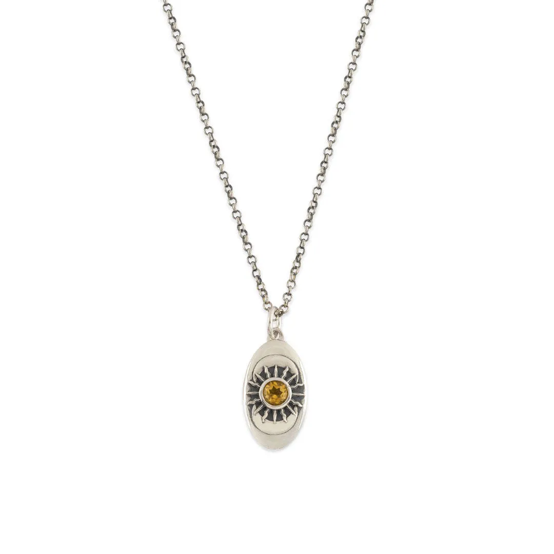 Silver Helios Necklace