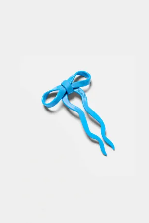 Small Bow Hairpin (Blue)