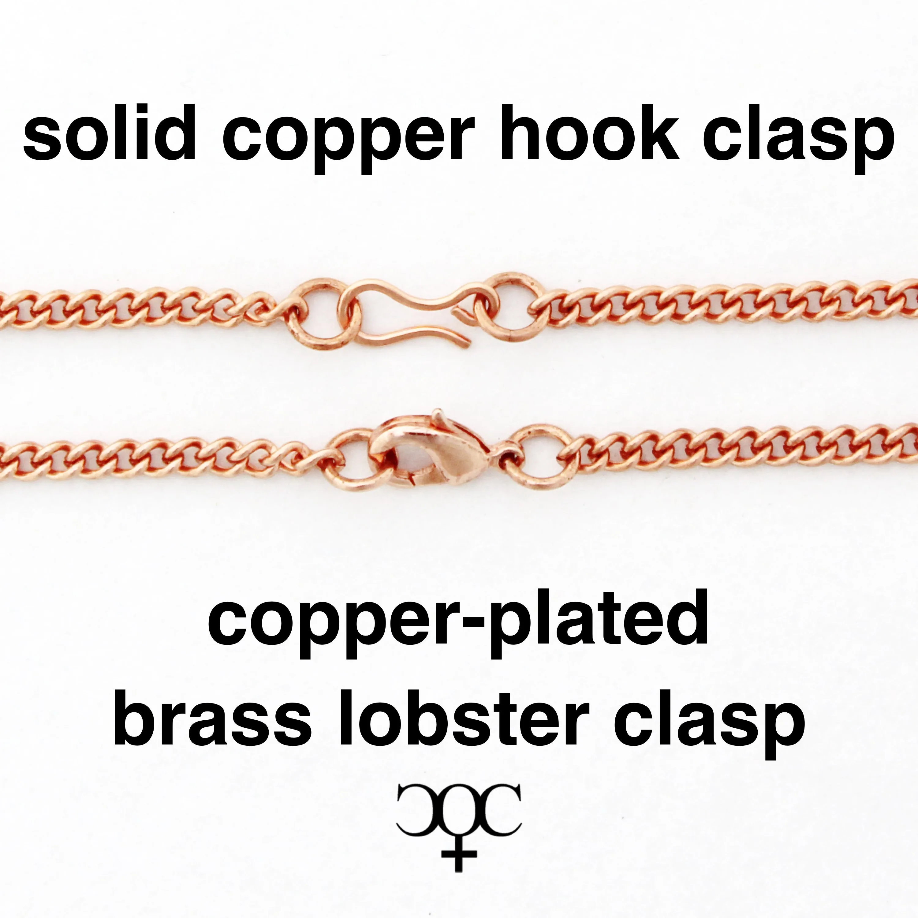 Solid Copper Ankle Bracelet Fine Cuban Curb Chain AC71 Lightweight Adjustable Copper Anklet Chain