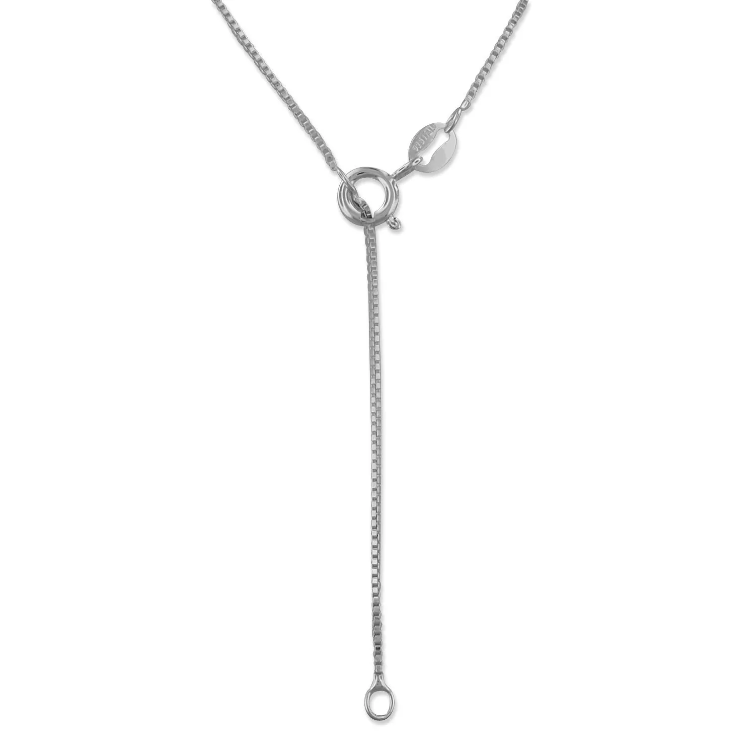 Sterling Silver Synthetic Blue Opal Reversible Fish Hook Pendant Necklace, 18 2" Extender