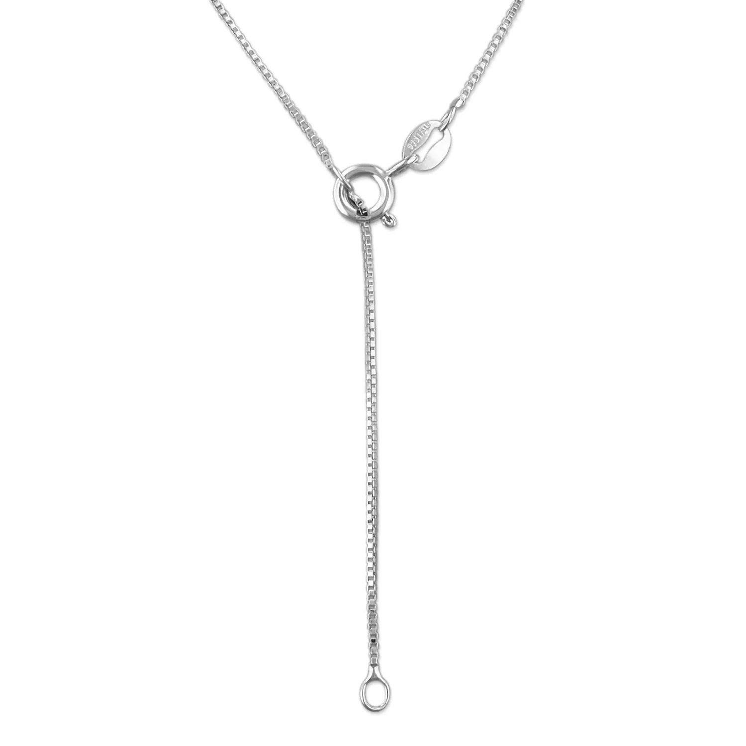 Sterling Silver Synthetic Opal Shark Pendant Necklace, 16 2" Extender