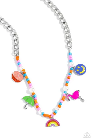 Summer Sentiment - Orange Necklace - Paparazzi Accessories