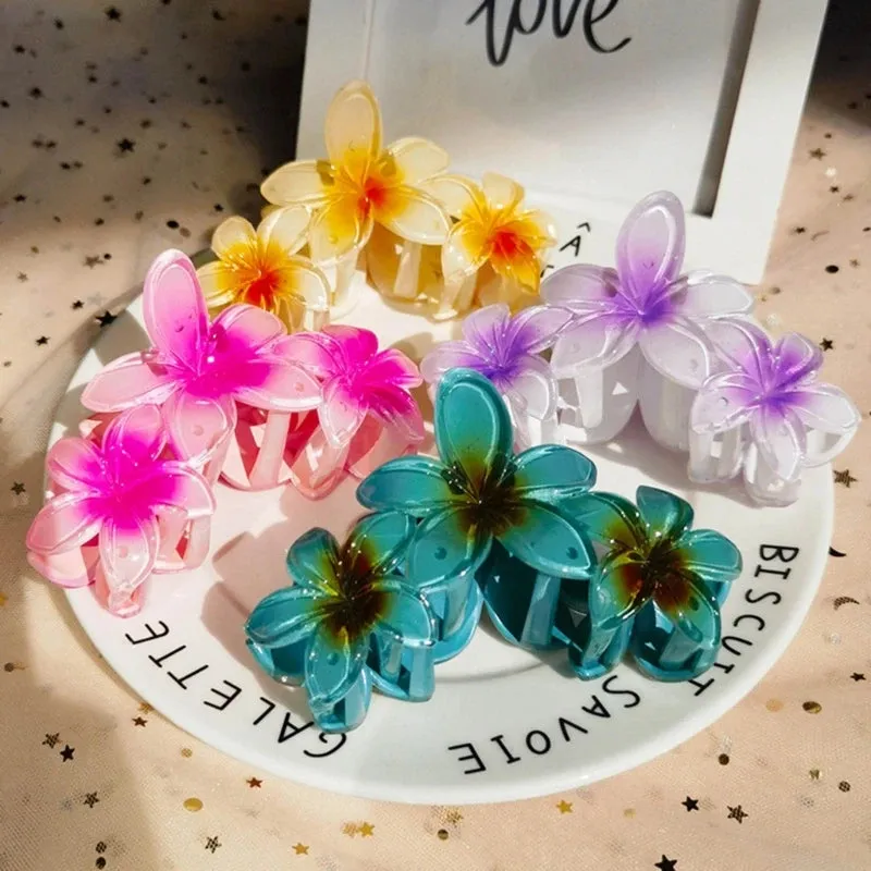 TAVIMART  -  Elegant Plastic Hairpin Fashionable Hairpins Beautiful Flower Hair Pin Claw Hair Clip Accessory for Parties & Weddings