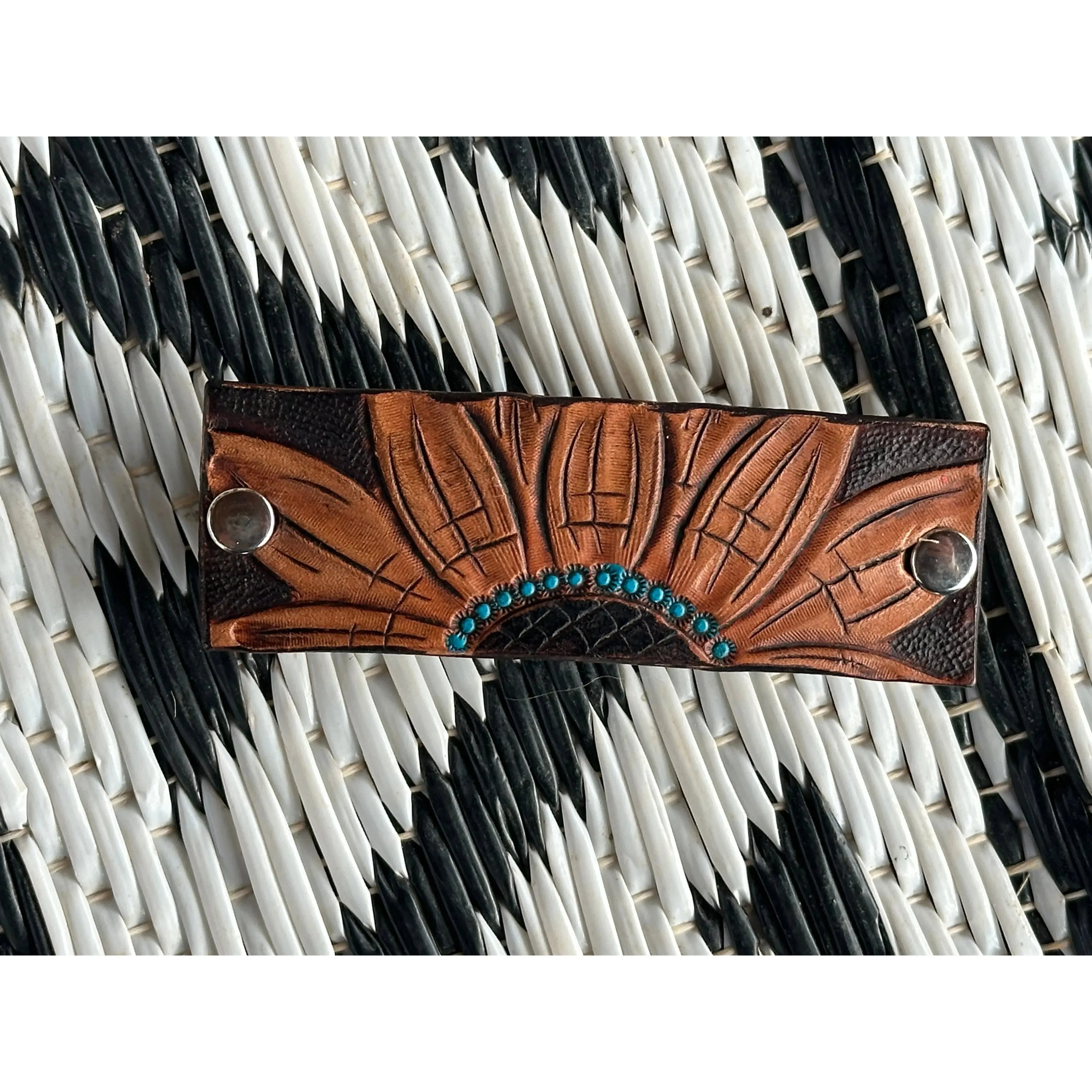 Tooled Hair Barrette