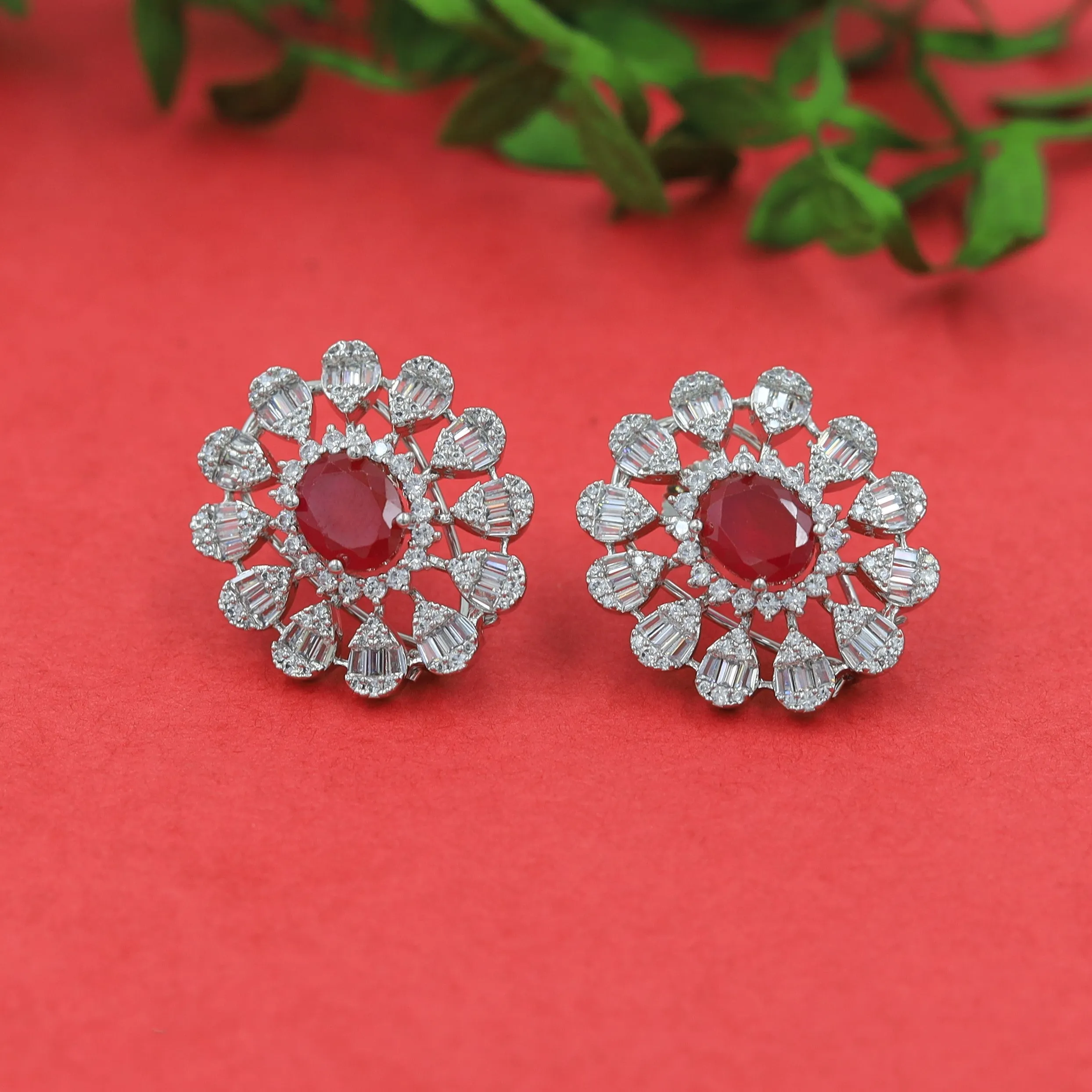 Tops/Studs Zircon/AD Earring 16250-69