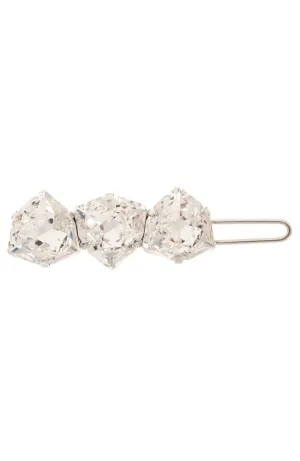 Triple Crystal Tige Boule Barrette