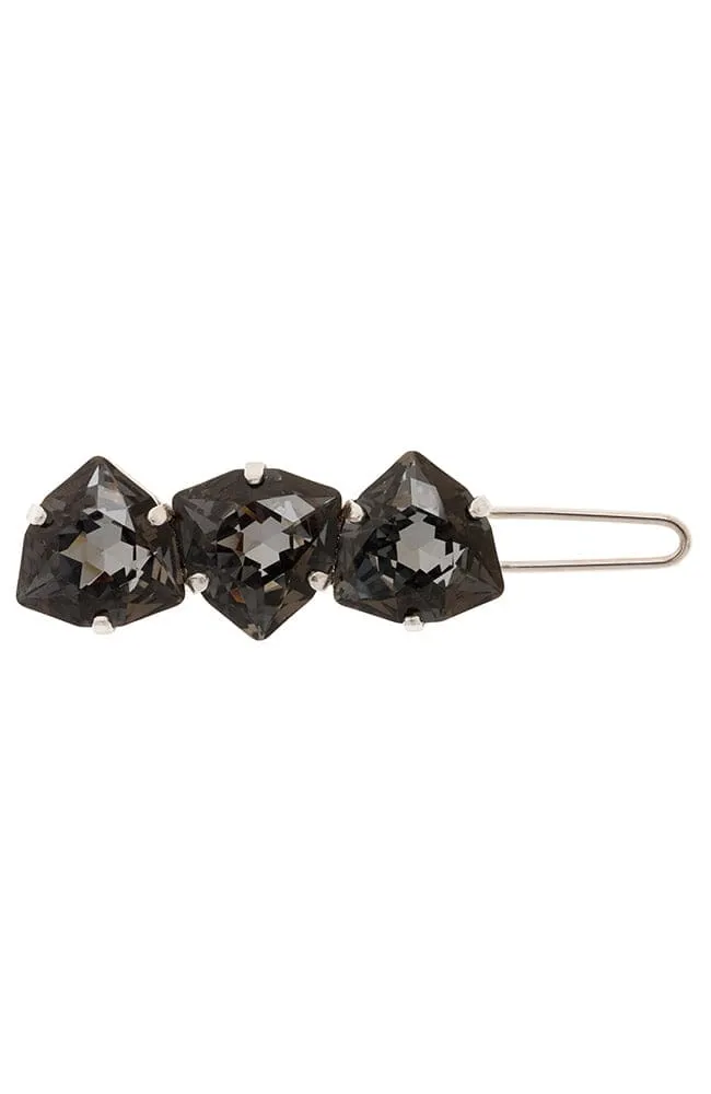 Triple Crystal Tige Boule Barrette