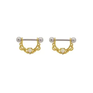 Tulum Opal Titanium Nipple Piercing