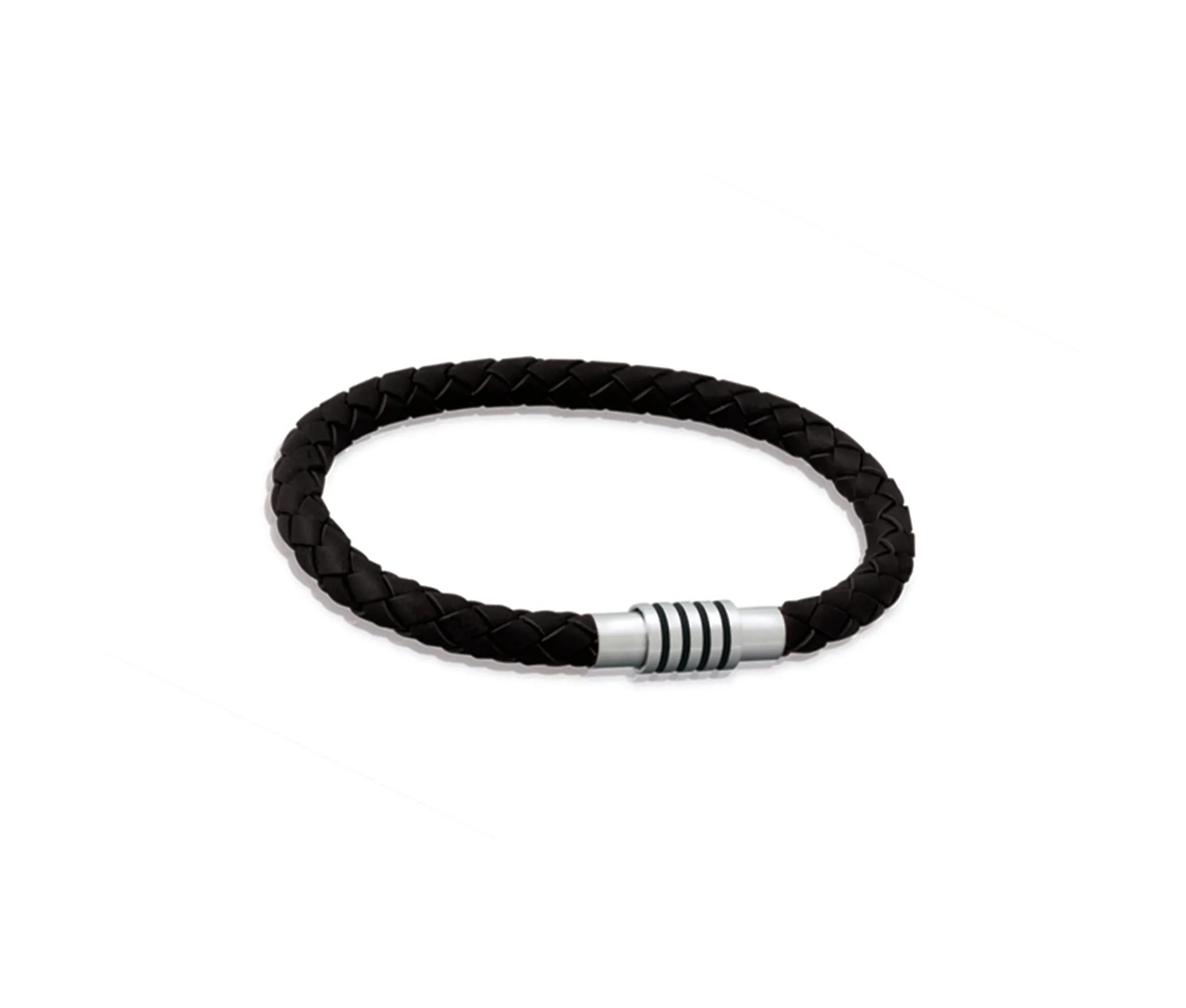 Unique & Co Black Leather Bracelet B46BL