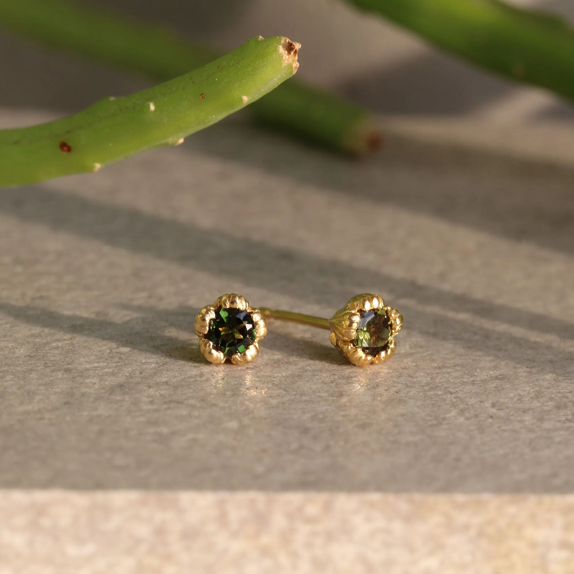 Villa Green Tourmaline Earrings